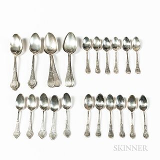 Three Sets of Silver Spoons