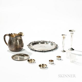 Nine American Sterling Silver Table Items