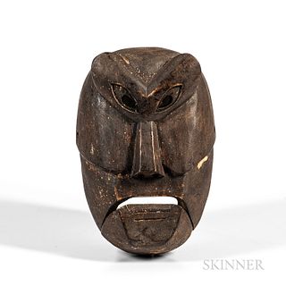 Wood Articulated Face Mask