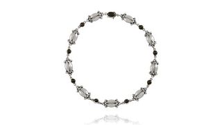 Georg Jensen Sterling Silver Moonlight Necklace 15 Onyx