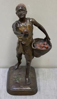 RICHARD. Signed Patinated Orientalist Bronze of