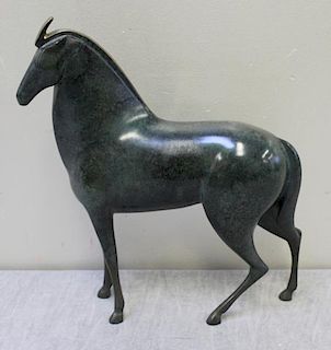 VANDERVEEN, Loet. Patinated Bronze Horse