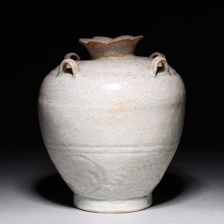 Chinese Monochrome Crackle Glazed Vase