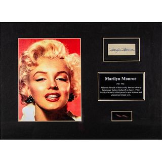 Sydney Guilaroff Marilyn Monroe Authentic Hair Display
