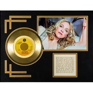 Sire Records Madonna Louise Ciccone Framed Record Display