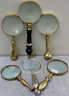 Lot of 6 Antique Magnifying Glasses.
