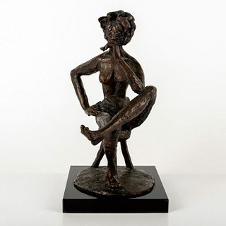 Vintage Stone Sculpture, Nude Woman