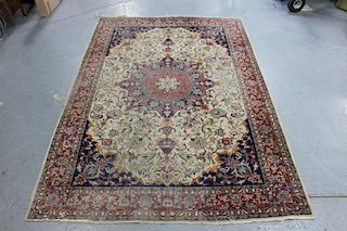 Finely Woven Antique Handmade Carpet.