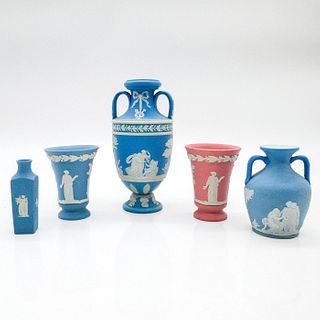 5pc Wedgwood Jasperware Miniature Vases