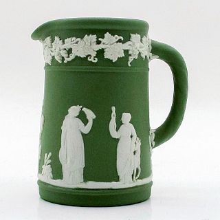 Wedgwood Jasperware Porcelain Green Miniature Pitcher