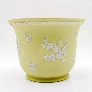 Wedgwood Porcelain Primrose Yellow Jasperware, Jardiniere