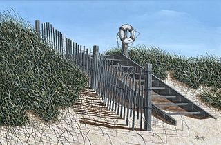 James H. Cromartie Acrylic on Board "Sand Shadows"