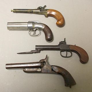 Group of 4 Antique Pistols.