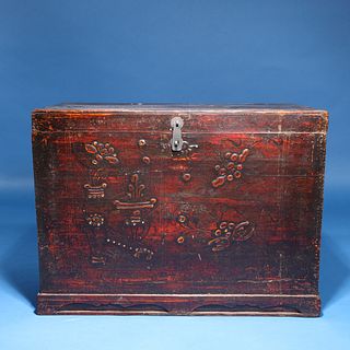 Antique Chinese Wood Blanket Chest