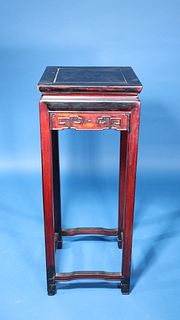 Chinese Carved Wood Pedestal