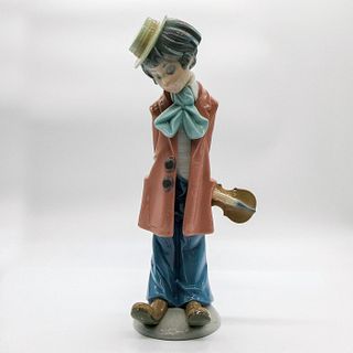 Clown with Violin 1005057 - Lladro Porcelain Figurine