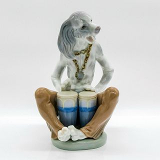 Dog Playing Bongos 1001156 - Lladro Porcelain Figurine