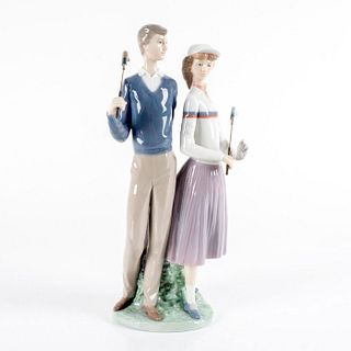 Golfing Couple 1001453 - Lladro Porcelain Figurine