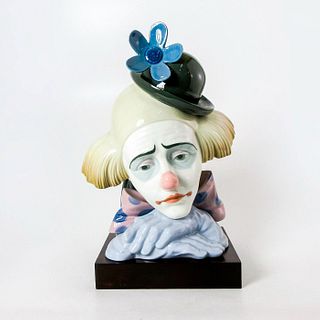 Pensive Clown 01005130 - Lladro Porcelain Bust