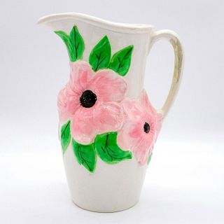 Holland Mold Pottery Pink Flower Pitcher