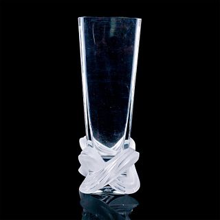 Lalique Crystal Flower Vase, Lucca