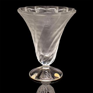 Lalique Crystal Vase, Lucie