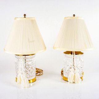 Pair of Waterford Crystal Glandore Electric Lamp