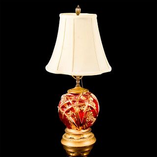 Vintage Consolidated Phoenix Glass Lamp, Vine