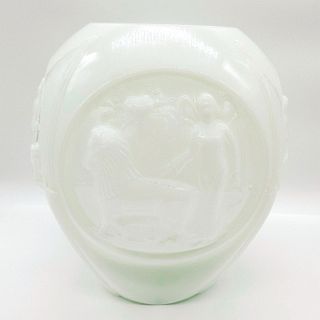 Vintage Consolidated Phoenix Glass Vase, Zodiac