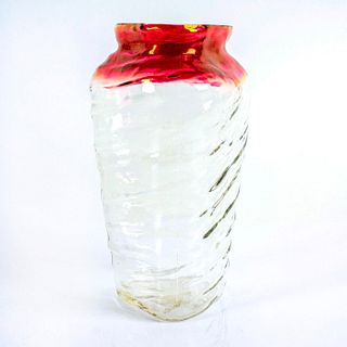 Phoenix Consolidated Glass Catalonian Violet Luster Vase
