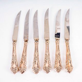 Vintage Set of 6 Sterling Silver Steak Knives