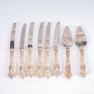 Vintage Sterling Silver 8 piece Cheese Knife Set