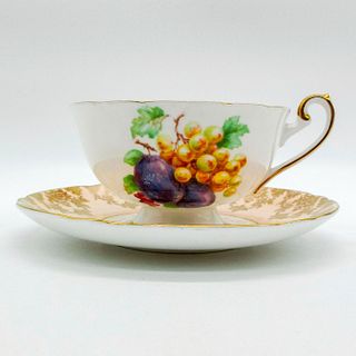 2pc Shelley England Cup and Saucer, Fruit 0542