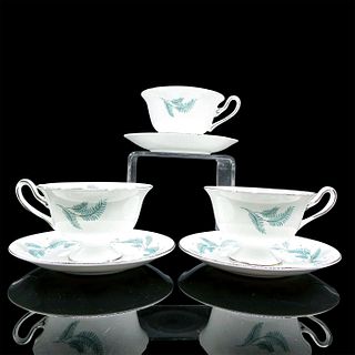 6pc Shelley England Cup and Saucer, Serenity