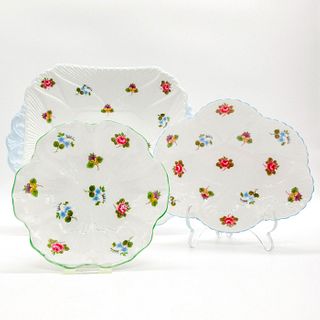 3pc Shelley England Dishes, Rose Pansy Forget Me Not