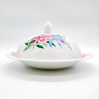 Shelley England Muffin Dish, Orchid