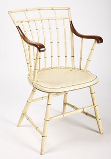 Bamboo Turned Windsor Arm Chair