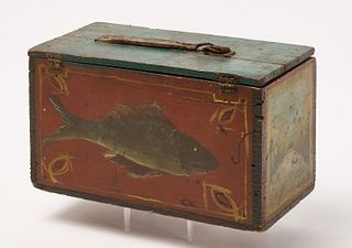 Painted Box with Fish