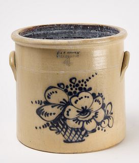 Norton Stoneware Jar with Basket