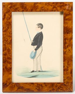 Portrait of a Boy with Fishing Pole