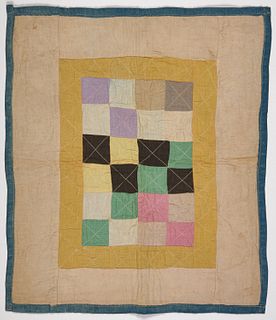 Amish One Patch Doll Quilt