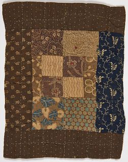Squares and Bars Doll Quilt