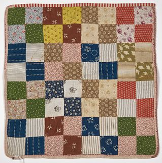 Four Patch Doll Quilt with Moravian Star