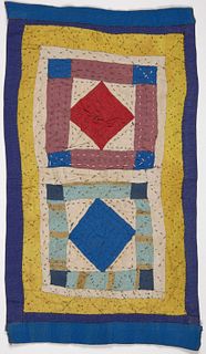 Diamonds in Square Doll Quilt