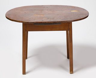 Table with Maple Oval Top