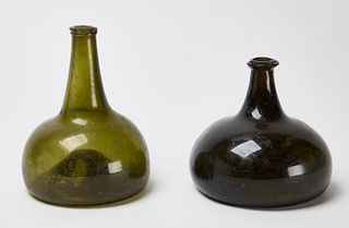 Two Early Glass Bottles