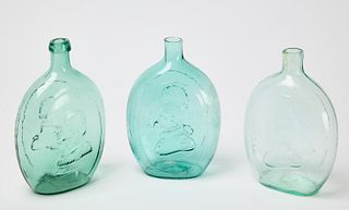 Three Presidential Glass Bottles