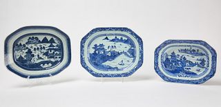 Three Canton China Platters
