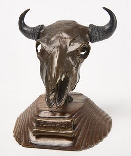 Baker Bronze Steer Skull