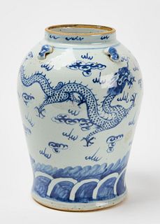 Chinese Porcelain Vase with Dragon